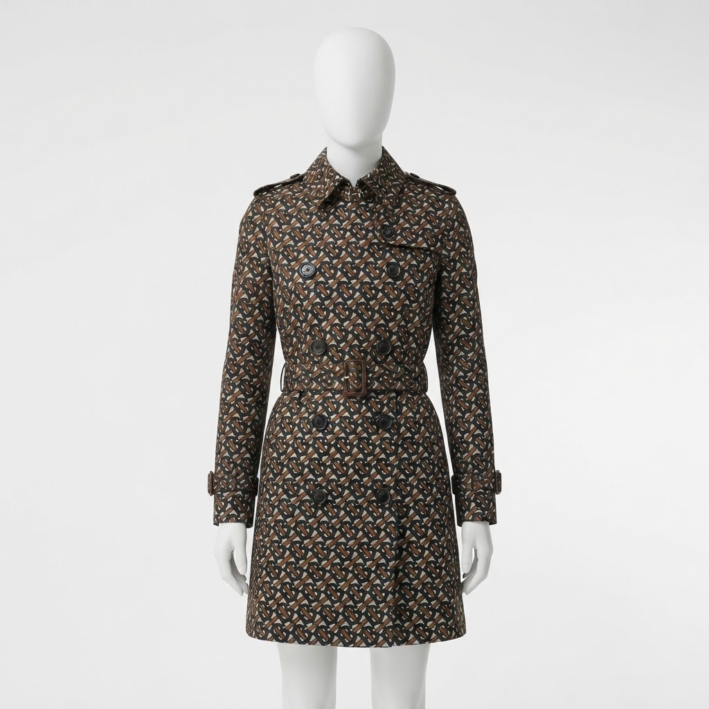 TB Monogram Trench Coat