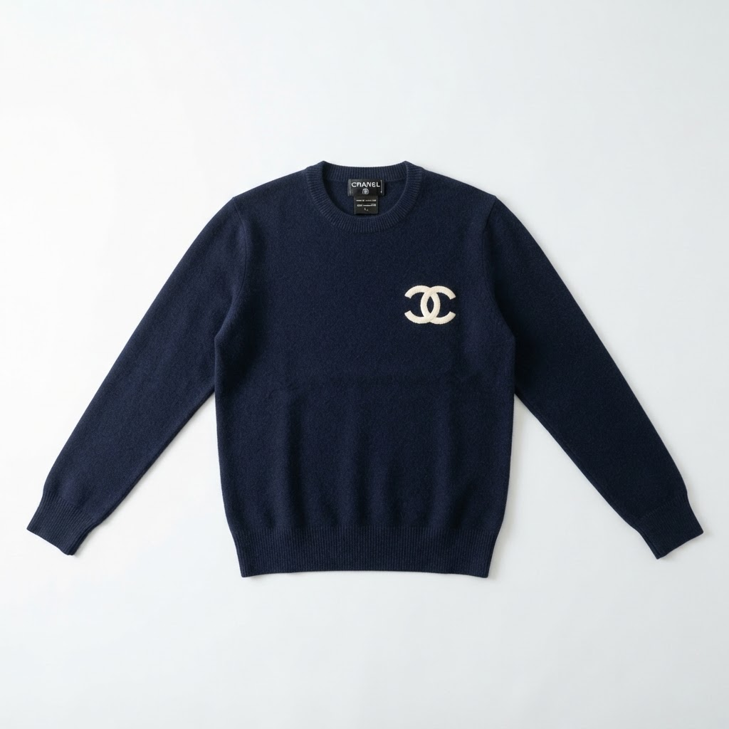 CC Logo Cashmere Crewneck