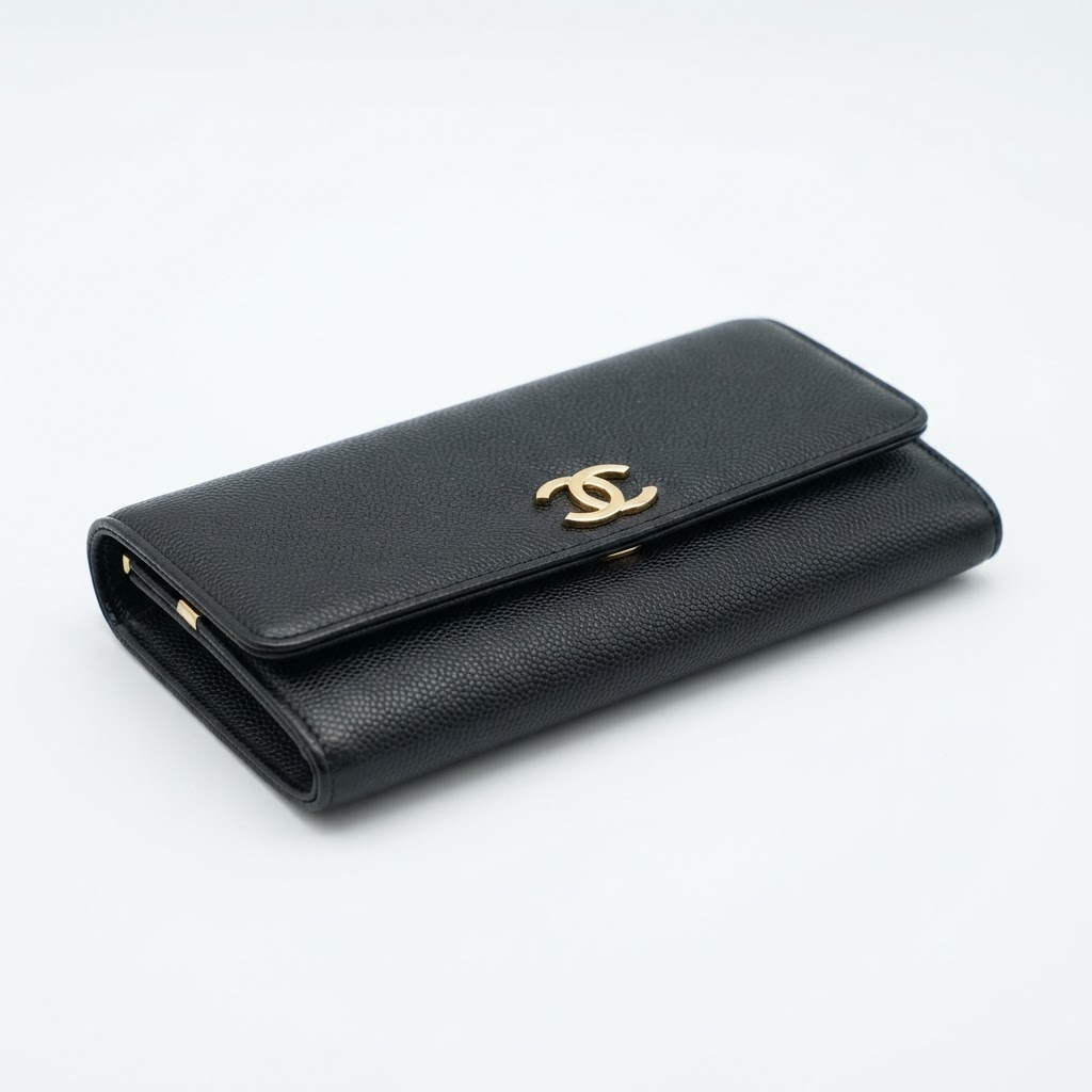 CC Logo Leather Wallet