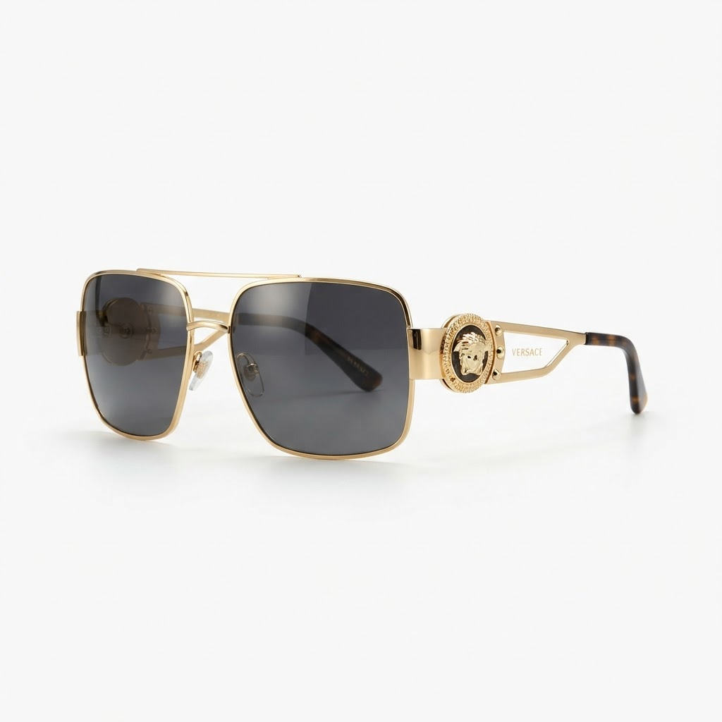 Medusa Biggie Sunglasses Gold