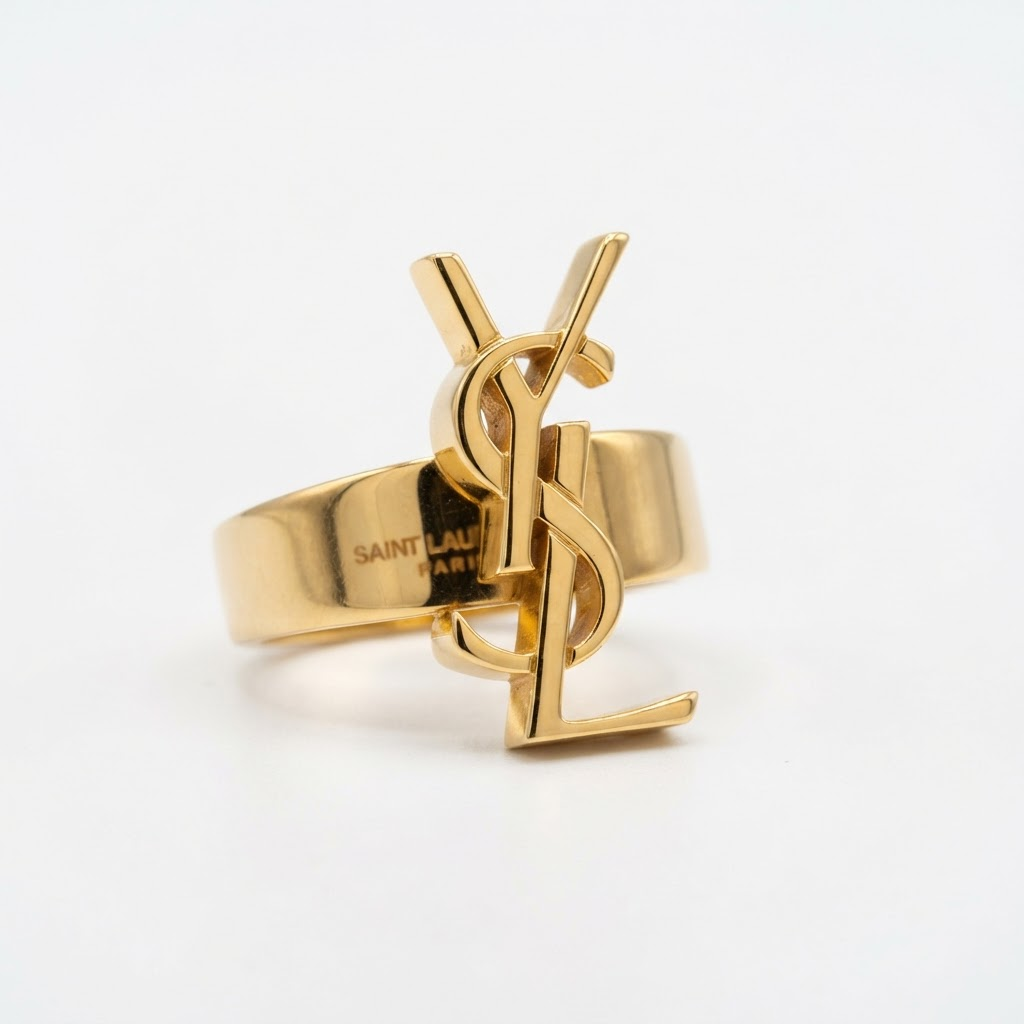 Cassandre Logo Ring Gold